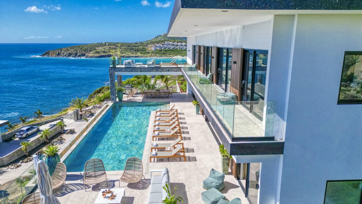 5_A louer villa 12 personnes Indigo Bay Saint Martin - Vue ensemble